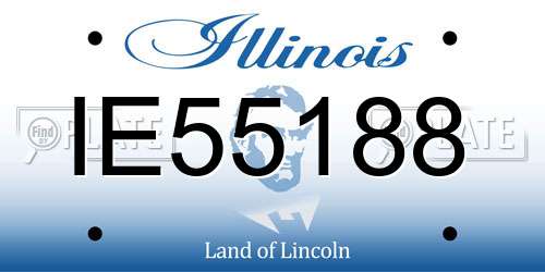 IE55188 Illinois License Plate