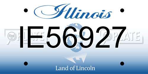 IE56927 Illinois License Plate