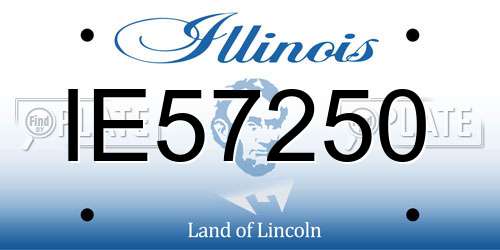 IE57250 Illinois License Plate