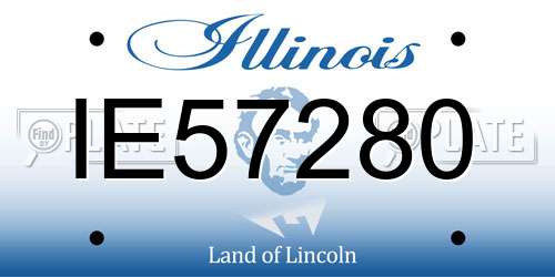 IE57280 Illinois License Plate