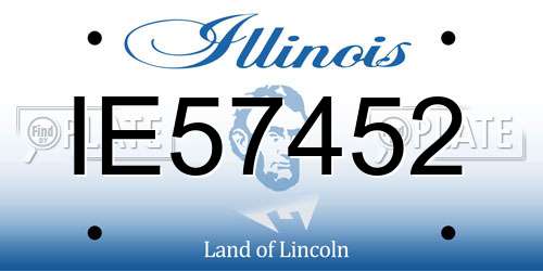 IE57452 Illinois License Plate