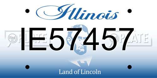 IE57457 Illinois License Plate