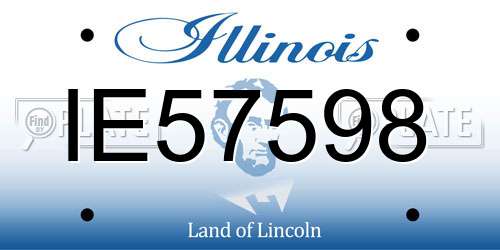 IE57598 Illinois License Plate