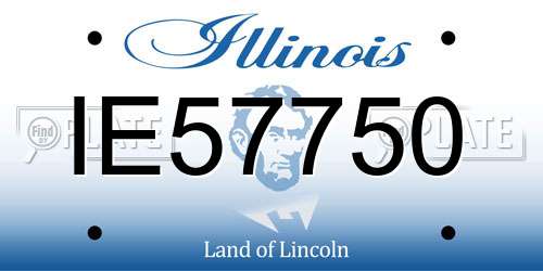 IE57750 Illinois License Plate