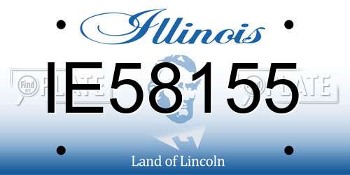 IE58155 Illinois License Plate