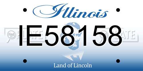 IE58158 Illinois License Plate