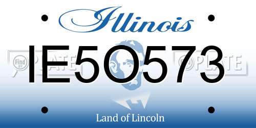 IE5O573 Illinois License Plate