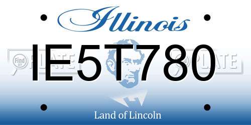 IE5T780 Illinois License Plate