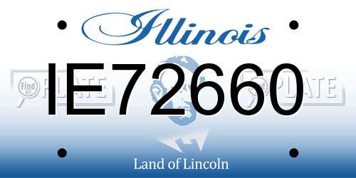 IE72660 Illinois License Plate