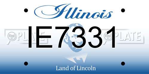 IE7331 Illinois License Plate