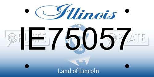 IE75057 Illinois License Plate