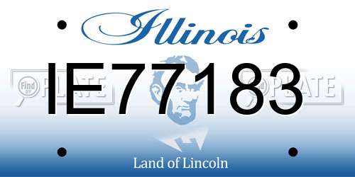 IE77183 Illinois License Plate