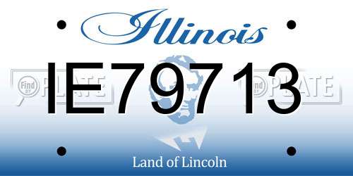 IE79713 Illinois License Plate