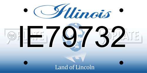 IE79732 Illinois License Plate