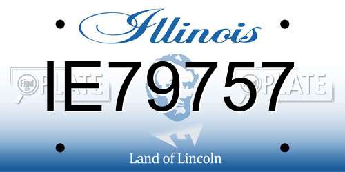 IE79757 Illinois License Plate