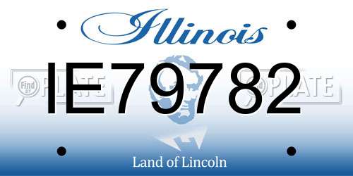 IE79782 Illinois License Plate