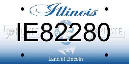 IE82280 Illinois License Plate