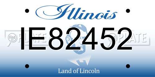 IE82452 Illinois License Plate