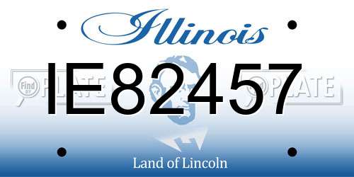 IE82457 Illinois License Plate