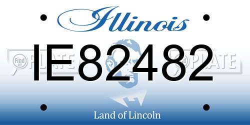 IE82482 Illinois License Plate