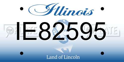 IE82595 Illinois License Plate