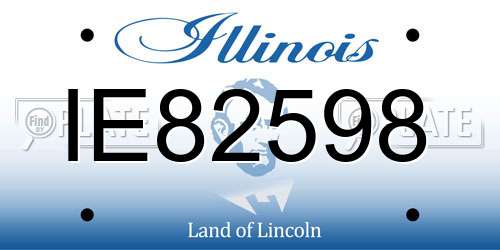 IE82598 Illinois License Plate