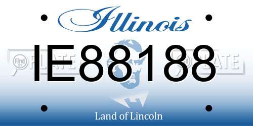 IE88188 Illinois License Plate