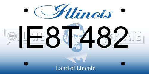 IE8T482 Illinois License Plate