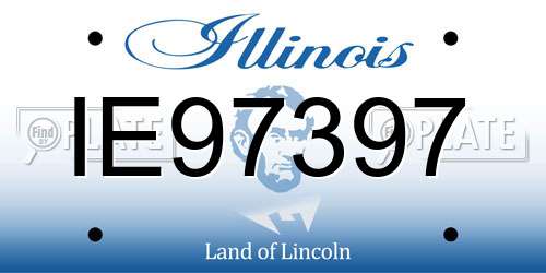 IE97397 Illinois License Plate