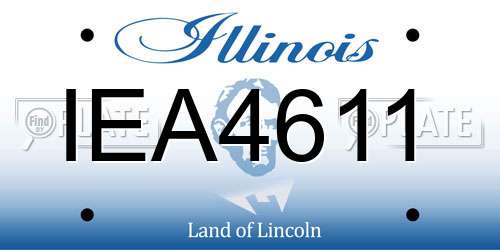 IEA4611 Illinois License Plate