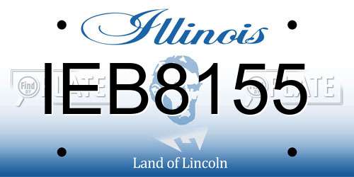 IEB8155 Illinois License Plate