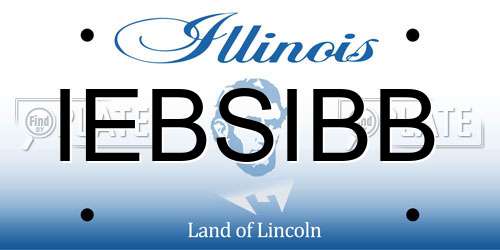 IEBSIBB Illinois License Plate
