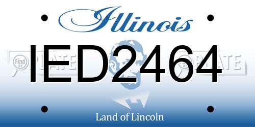 IED2464 Illinois License Plate