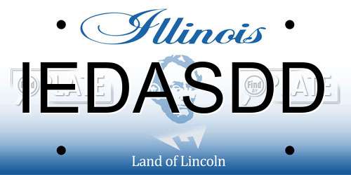 IEDASDD Illinois License Plate