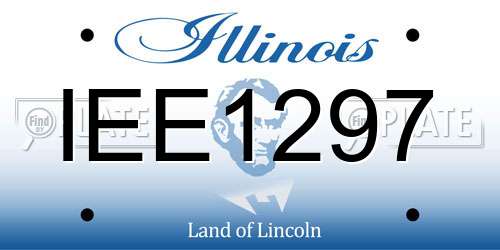 IEE1297 Illinois License Plate