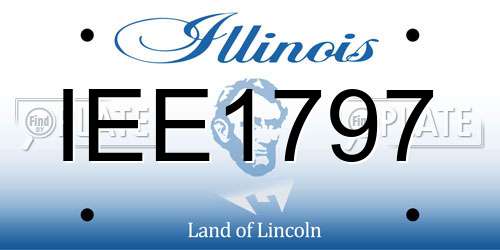 IEE1797 Illinois License Plate