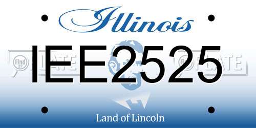 IEE2525 Illinois License Plate
