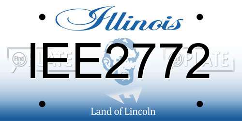 IEE2772 Illinois License Plate