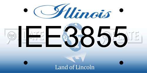 IEE3855 Illinois License Plate