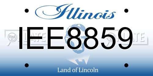 IEE8859 Illinois License Plate