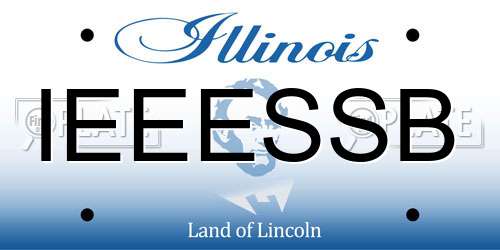 IEEESSB Illinois License Plate