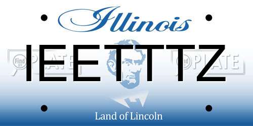 IEETTTZ Illinois License Plate