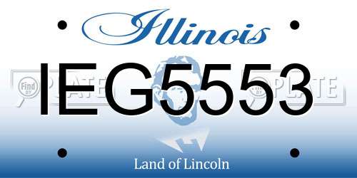 IEG5553 Illinois License Plate