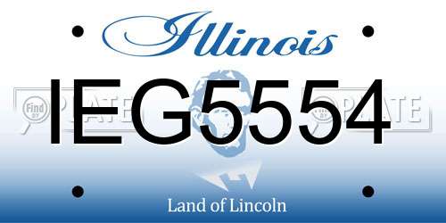 IEG5554 Illinois License Plate