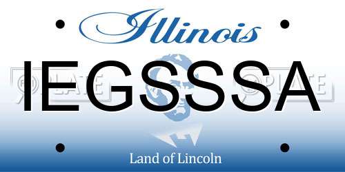 IEGSSSA Illinois License Plate