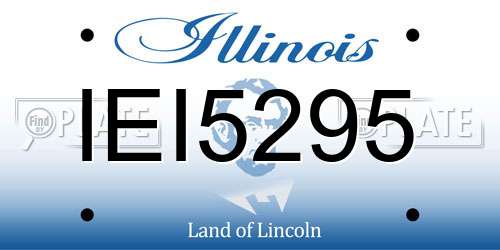IEI5295 Illinois License Plate
