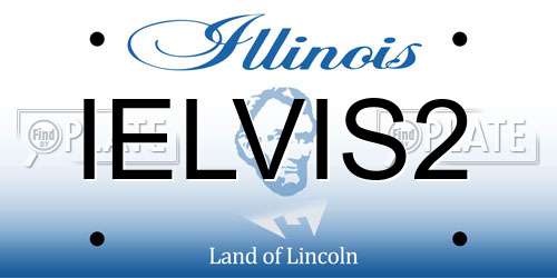 IELVIS2 Illinois License Plate