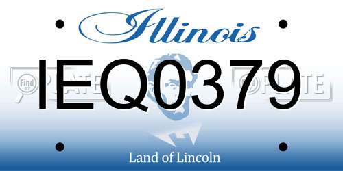 IEQ0379 Illinois License Plate