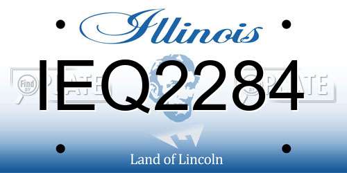 IEQ2284 Illinois License Plate