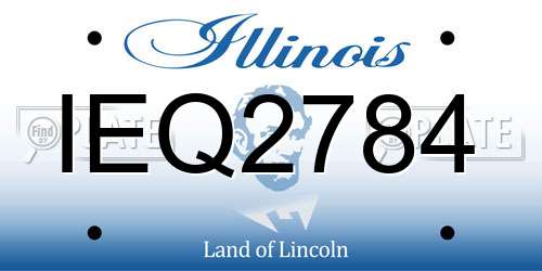 IEQ2784 Illinois License Plate
